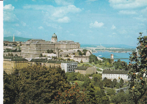 POSTAL B8540: BUDAPEST: CASTILLO. VISTA AEREA