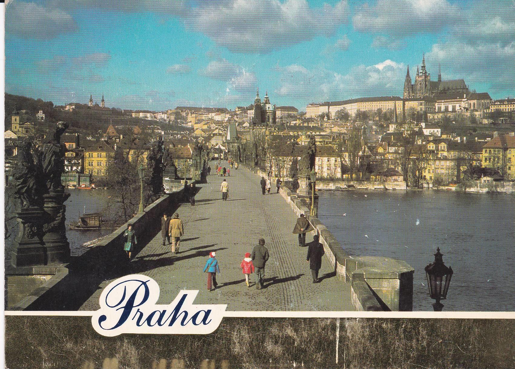 POSTAL B8554: PRAGA: VISTA PARCIAL DEL CASTILLO