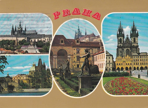 POSTAL B8555: PRAGA: DIVERSOS ASPECTOS