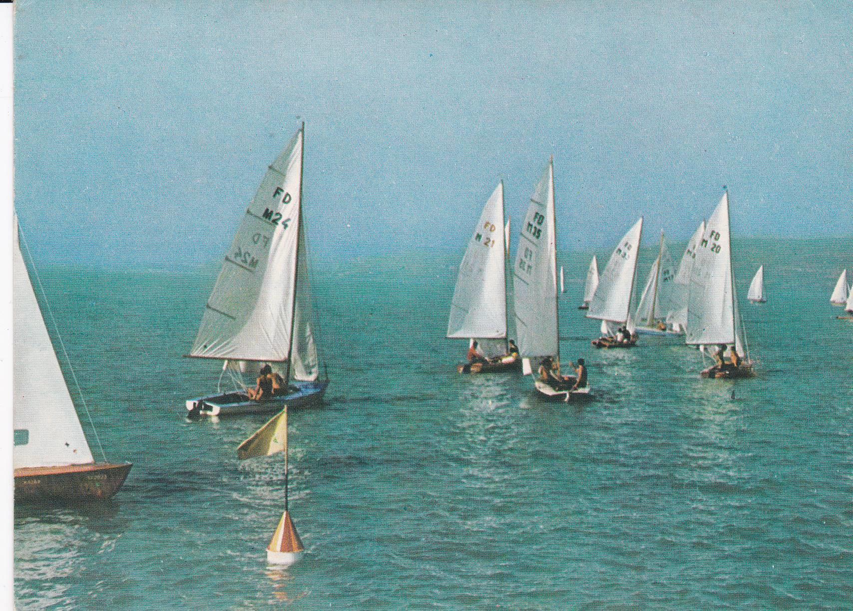 POSTAL B8569: BUDAPEST: BALATON. VELEROS
