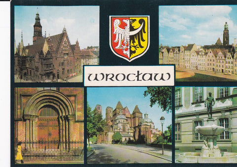 POSTAL B8584: PRAGA: WROCLAW. DIVERSOS ASPECTOS