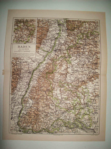 LAMINA ESPASA 30717: Mapa de Baden