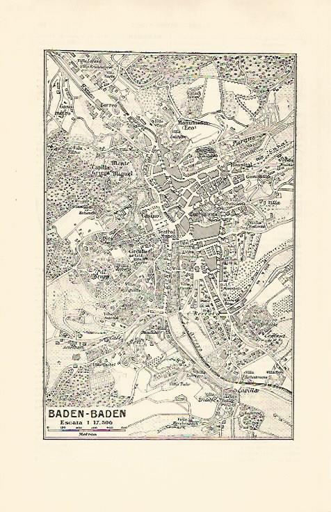 LAMINA ESPASA 30719: Plano de Baden-Baden