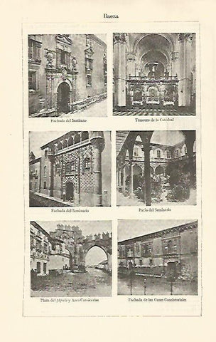 LAMINA ESPASA 30722: Edificios de Baeza Leon