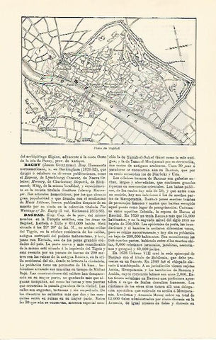 LAMINA ESPASA 30723: Plano de Bagdad Irak