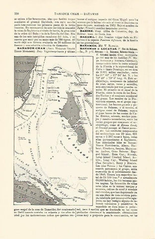 LAMINA ESPASA 30727: Mapa de Bahamas