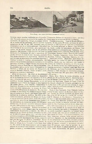 LAMINA ESPASA 30728: Muelle de Bahia Brasil