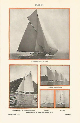 LAMINA ESPASA 30743: Balandros del rey Alfonso XIII