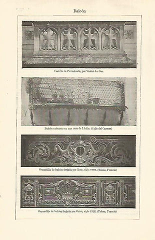 LAMINA ESPASA 30747: Balcon