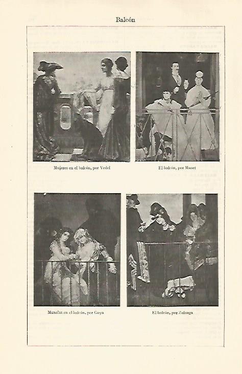 LAMINA ESPASA 30748: Obras de Vedel Manet Goya y Zuloaga
