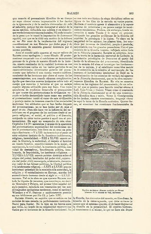 LAMINA ESPASA 30756: Sepulcro de Balmes en la Catedral de Vic Barcelona