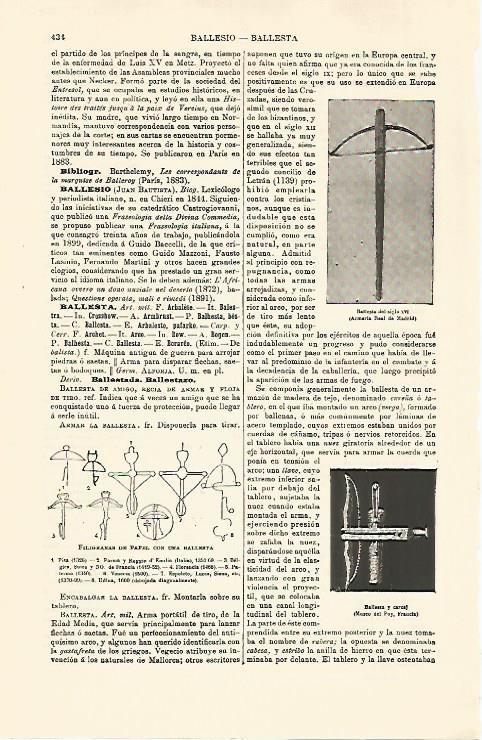LAMINA ESPASA 30764: Ballesta el siglo XVI