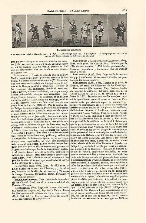 LAMINA ESPASA 30766: Ballesteros del Ejercito de España