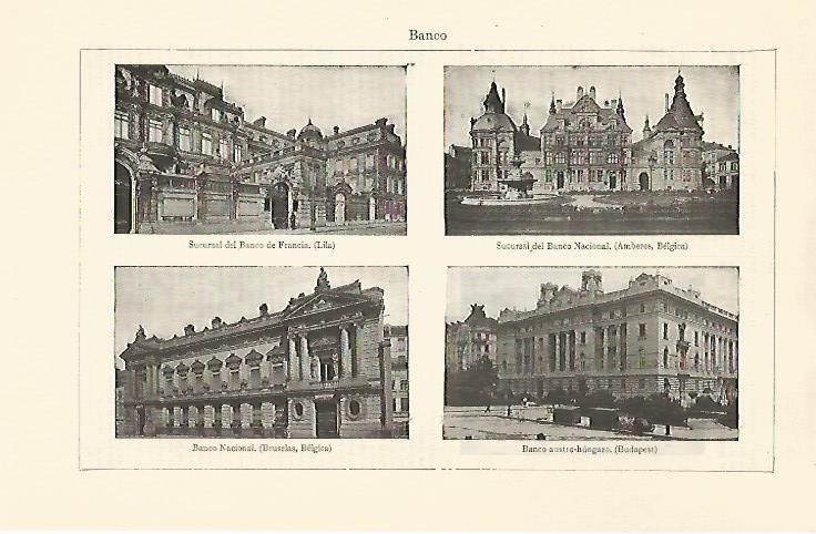 LAMINA ESPASA 30773: Banco de Francia Nacional de Belgica y Austro Hungaro en Budapest