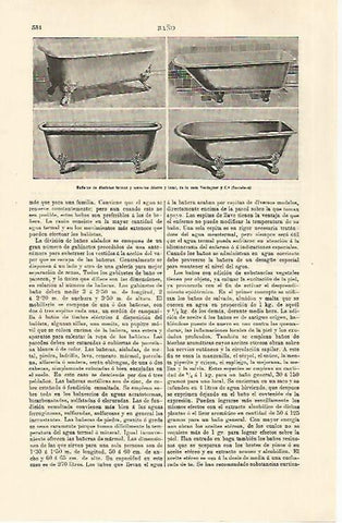 LAMINA ESPASA 30791: Tipos de bañeras