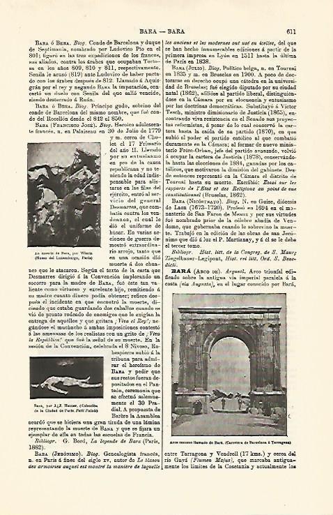 LAMINA ESPASA 30796: Arco romano de Bara Tarragona