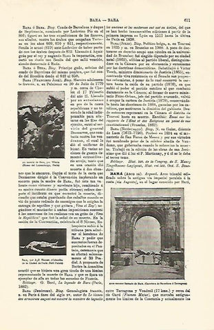 LAMINA ESPASA 30796: Arco romano de Bara Tarragona