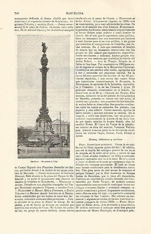 LAMINA ESPASA 30821: Monumento a Colon en Barcelona