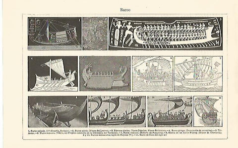 LAMINA ESPASA 30829: Tipos de barcos
