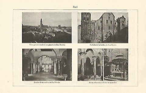 LAMINA ESPASA 30832: Edificios de Bari Italia