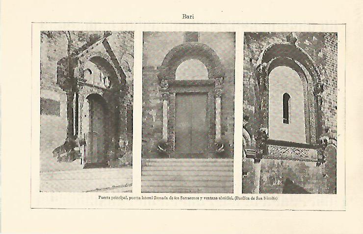 LAMINA ESPASA 30833:  Puertas de la Basilica de San Nicolas de Bari Italia