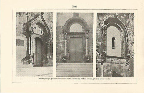 LAMINA ESPASA 30833:  Puertas de la Basilica de San Nicolas de Bari Italia
