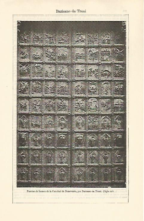 LAMINA ESPASA 30834: Puertas de bronce de la Catedral de Benevento Italia