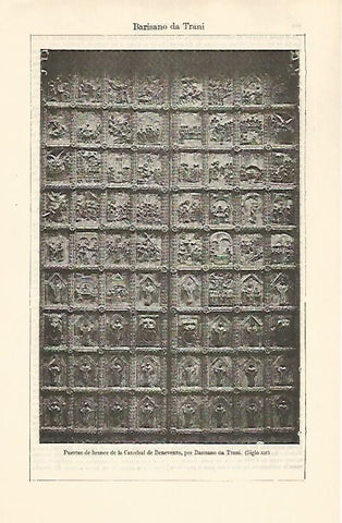 LAMINA ESPASA 30834: Puertas de bronce de la Catedral de Benevento Italia
