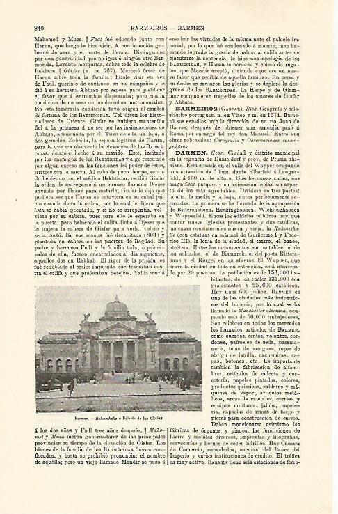 LAMINA ESPASA 30837: Palacio de las Glorias en Barmen Alemania