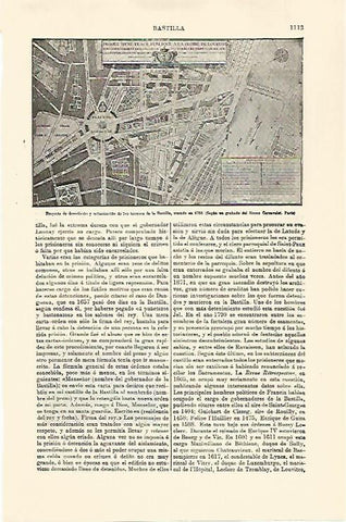 LAMINA ESPASA 30870: Proyecto de demolicion de la Bastilla en 1784