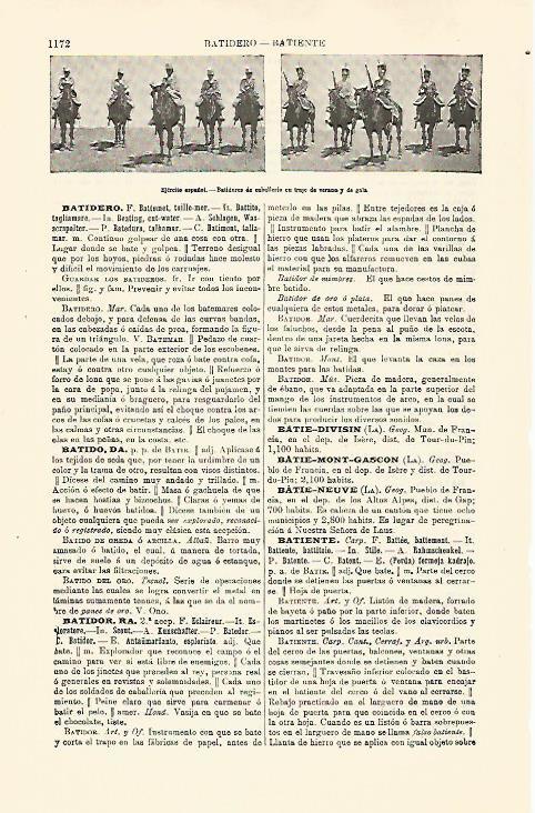 LAMINA ESPASA 30878: Batidores de Caballeria del Ejercito de España
