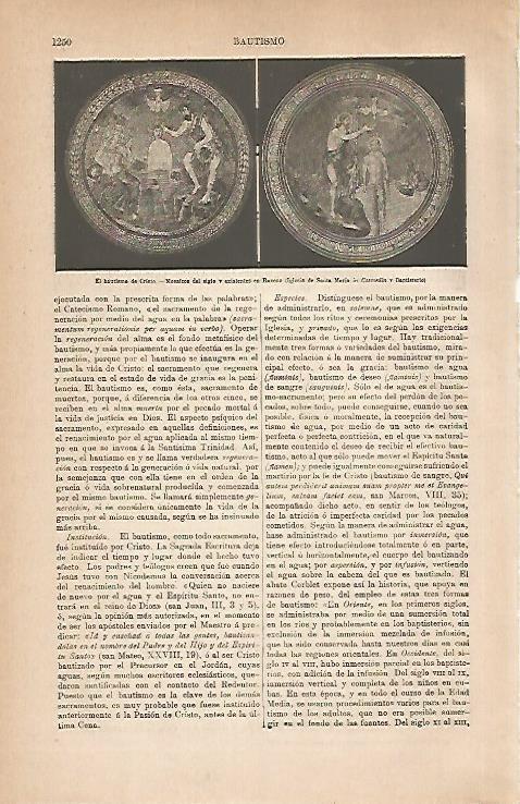 LAMINA ESPASA 30882: El bautismo de Cristo