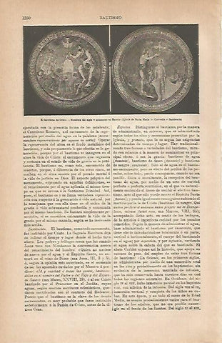 LAMINA ESPASA 30882: El bautismo de Cristo