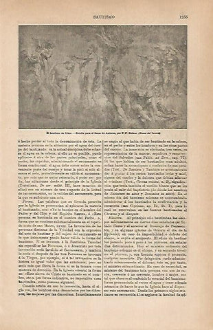 LAMINA ESPASA 30885: El bautismo de Cristo por Rubens