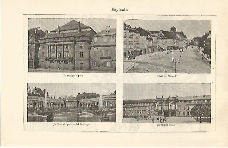 LAMINA ESPASA 30897: Vistas de Bayreuth Alemania