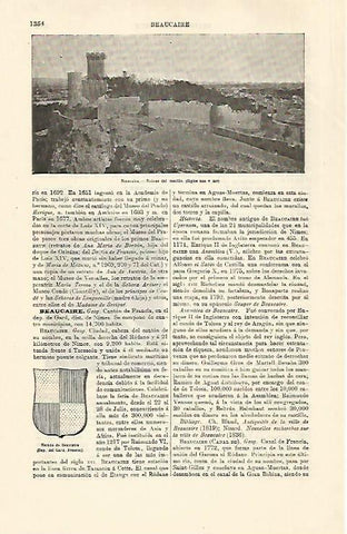 LAMINA ESPASA 30901: Castillo de Beaucaire Francia