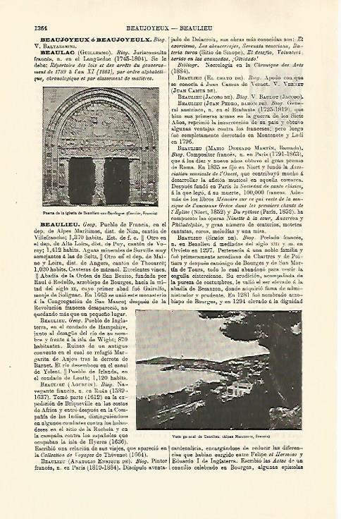 LAMINA ESPASA 30902: Iglesia de Beaulieu sur Dordogue Francia