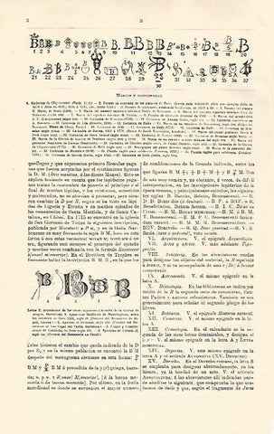 LAMINA ESPASA 30918: Marcas y monogramas con la letra B