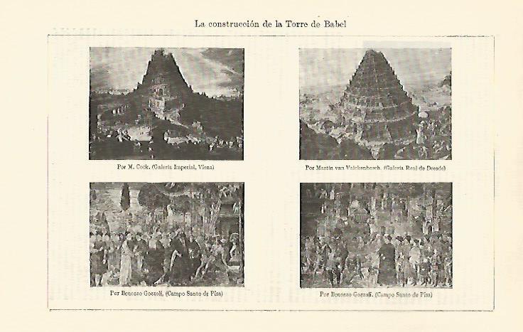 LAMINA ESPASA 30923: La construccion de la Torre de Babel