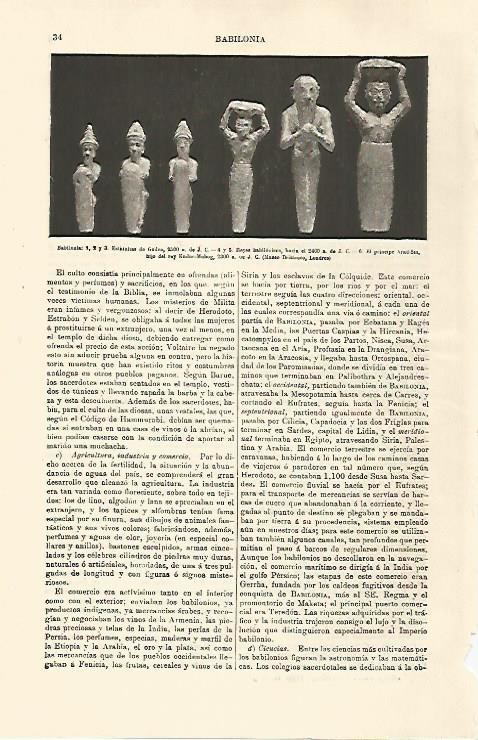 LAMINA ESPASA 30927: Estatuillas de Babilonia
