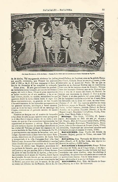 LAMINA ESPASA 30930: Las fiestas dionisiacas en el Museo Nacional de Napoles