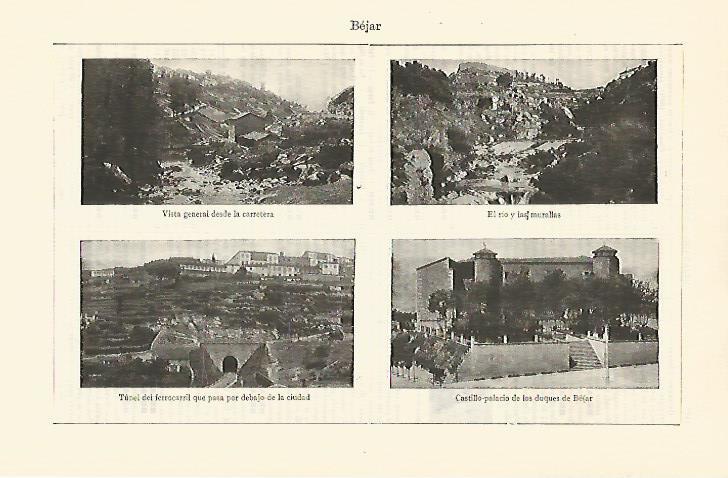 LAMINA ESPASA 30935: Vistas de Bejar Salamanca