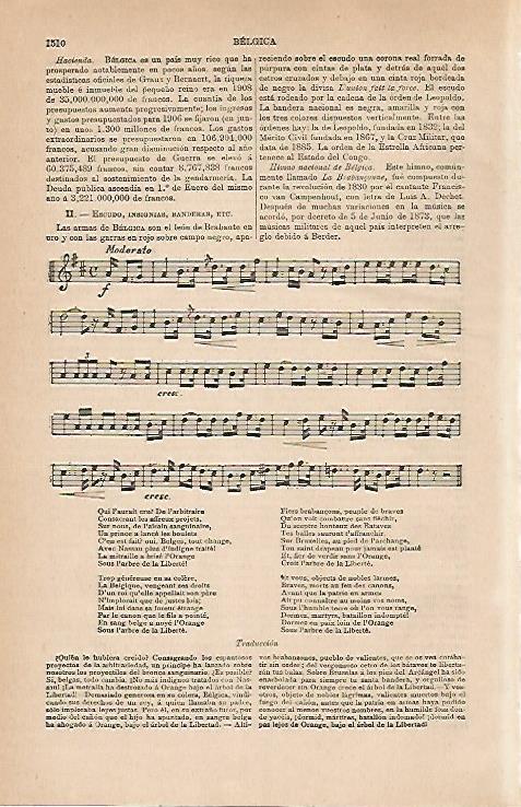 LAMINA ESPASA 30942: Himno nacional de Belgica