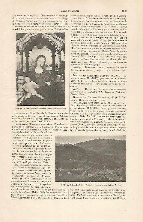 LAMINA ESPASA 30953: La Virgen y el Niño por J. Bellagambe