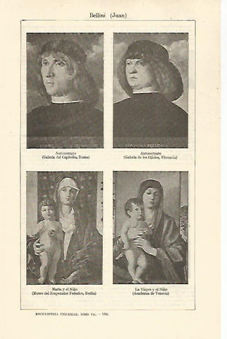 LAMINA ESPASA 30957: Retratos por Juan Bellini