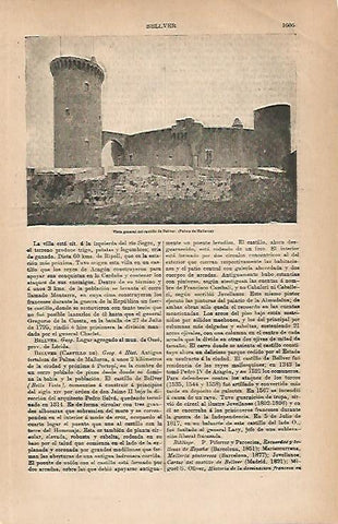 LAMINA ESPASA 30964: Castillo de Bellver Palma de Mallorca