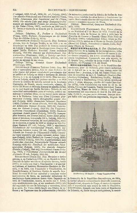 LAMINA ESPASA 30982: Ayuntamiento de Reichenberg Alemania