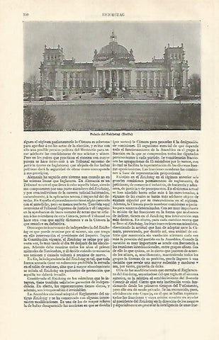LAMINA ESPASA 30984: Palacio de Reichstag en Berlin