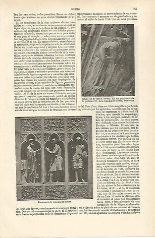 LAMINA ESPASA 30988: Esculturas de la Catedral de Reims