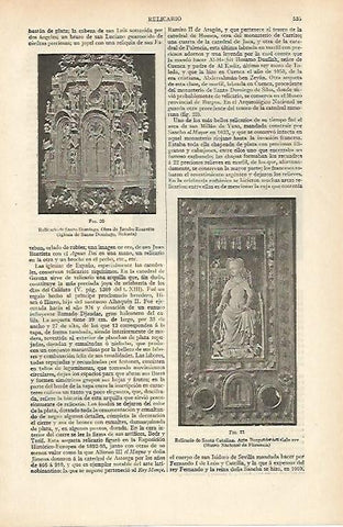 LAMINA ESPASA 31003: Relicario de Santo Domingo de Bolonia